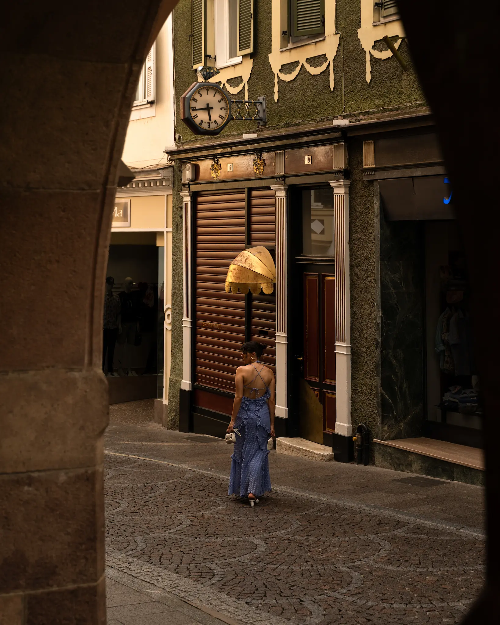 A woman visiting Merano